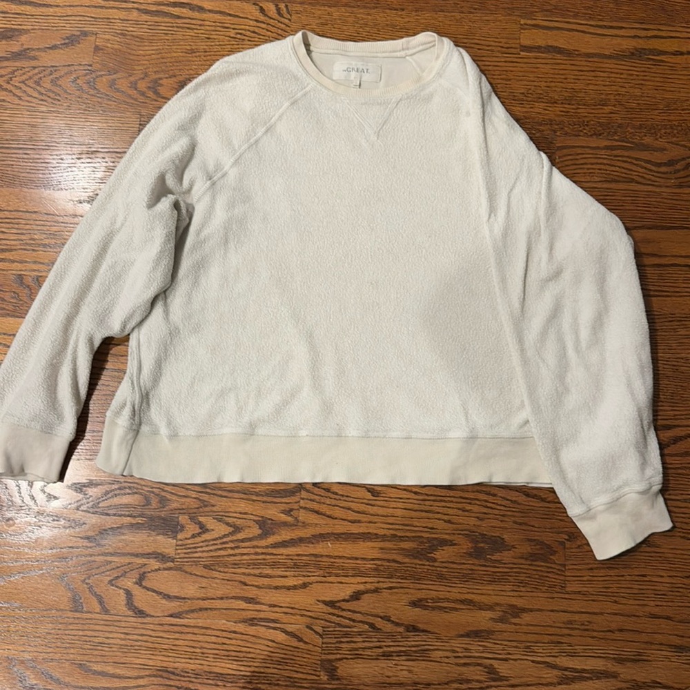 The great cream reversed slouch sweatshirt